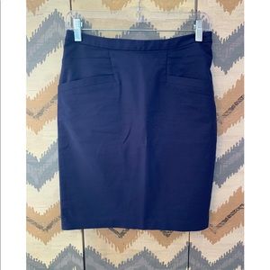 H&M Navy Pencil skirt